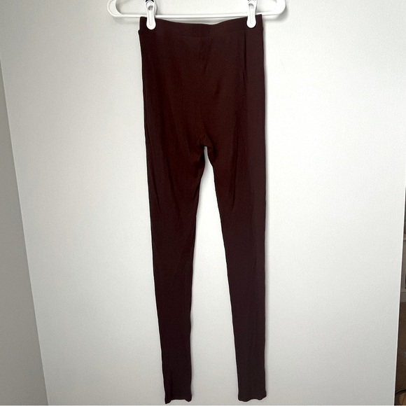 Naked Wardrobe Brown Full Length Pull-on Leggings Women's Medium - Picture 8 of 11